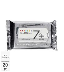 7days,防災ウェット大判 7年保存対応 アルコールフリー 20枚【既製品】