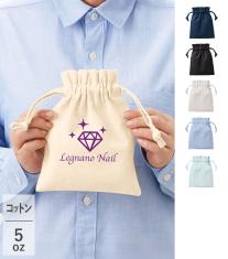 厚手コットンフリル巾着(S)