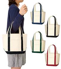 キャンバスバイカラートート(S)