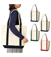 キャンバスバイカラートート(M)