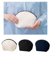 キャンバスシェルポーチ