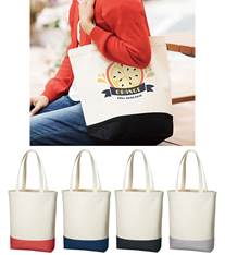 キャンバスカラーボトムトート(M)