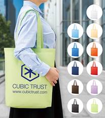 不織布ガゼットマチ付ショルダートート