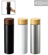 木目調サーモステンレスボトル 450ml