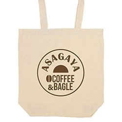 1色、2色シルク印刷のトートバッグサンプル画像