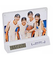 卒団・卒部記念品向け フォトフレームクロック H034909