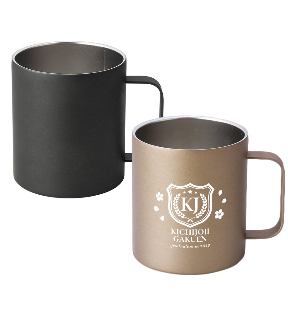 卒業記念品向け シャイニーマット真空ステンレスマグ KD235341