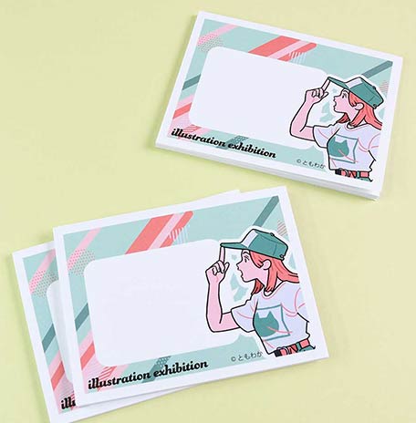 オフセット・オンデマンド印刷をオリジナル付箋 カバーなしに行ったデザイン事例