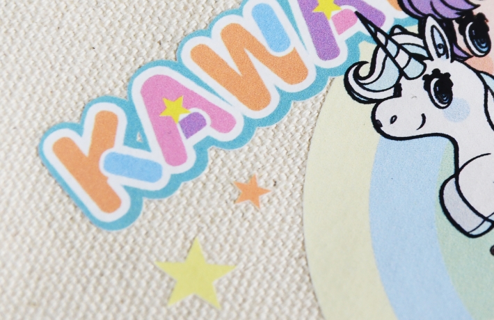 バッグDTF転写プリント