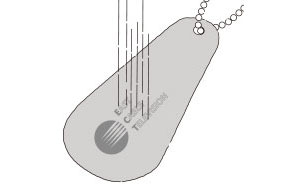 レーザーに彫刻をしているイメージ